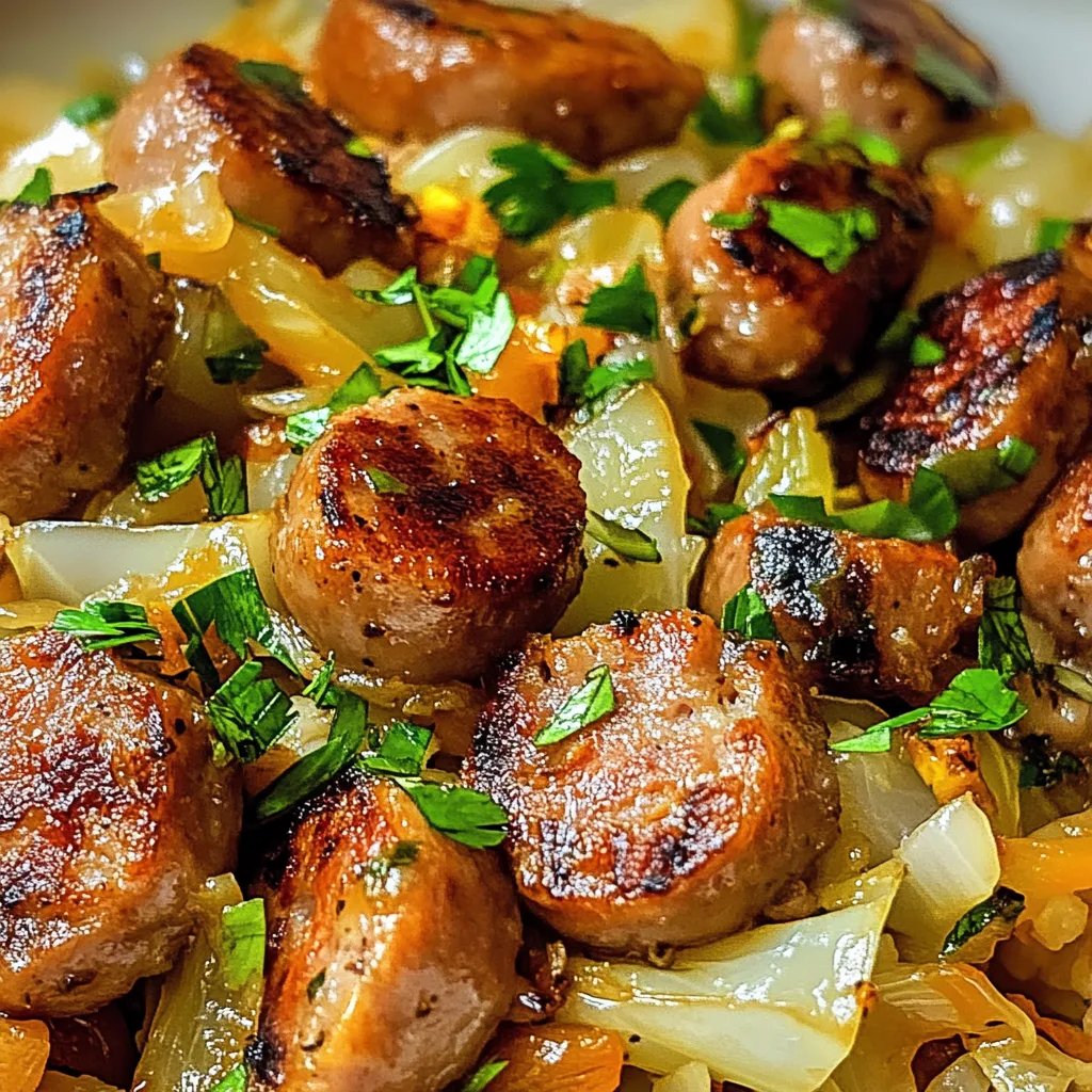 Sausage and Cabbage Stir Fry