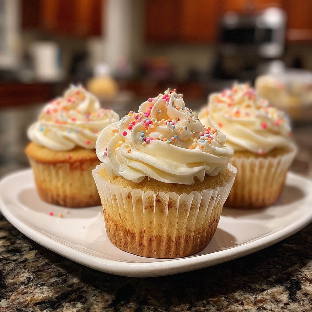 Vanilla Cream Filled Cupcakes