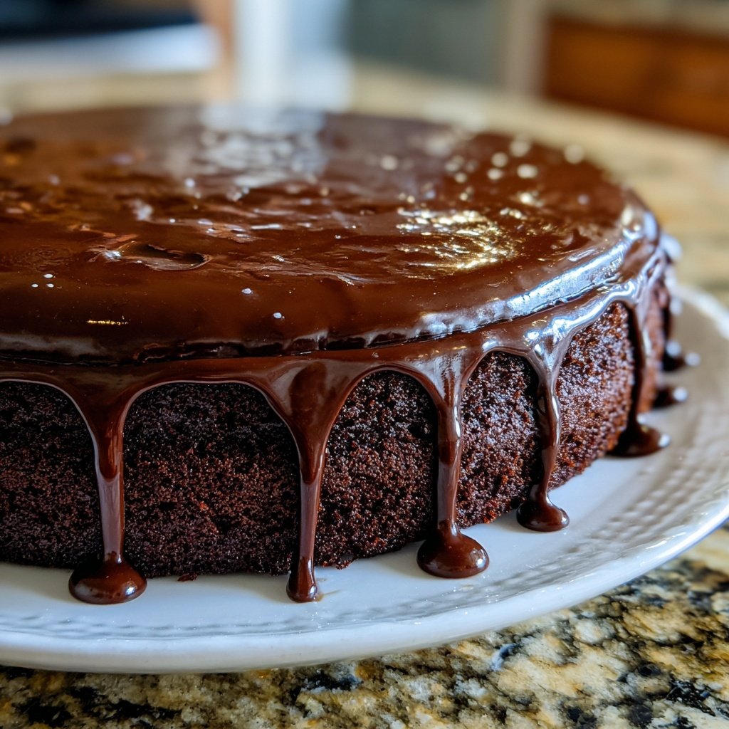 Chocolate Cake With Sour Cream Frosting
