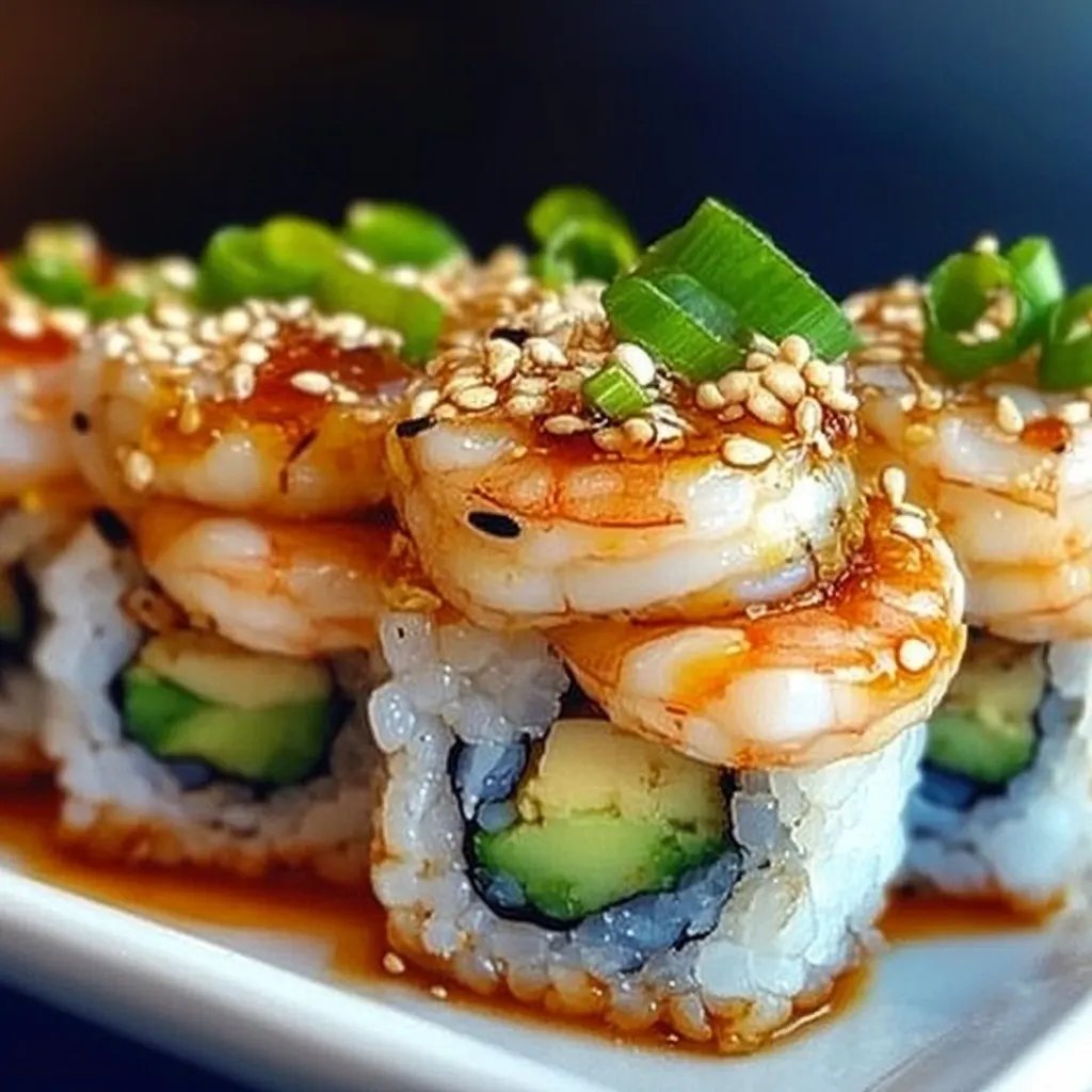Spicy Shrimp Sushi Stacks