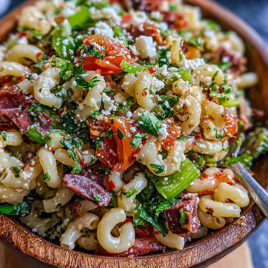 Easy Mediterranean Pasta Salad