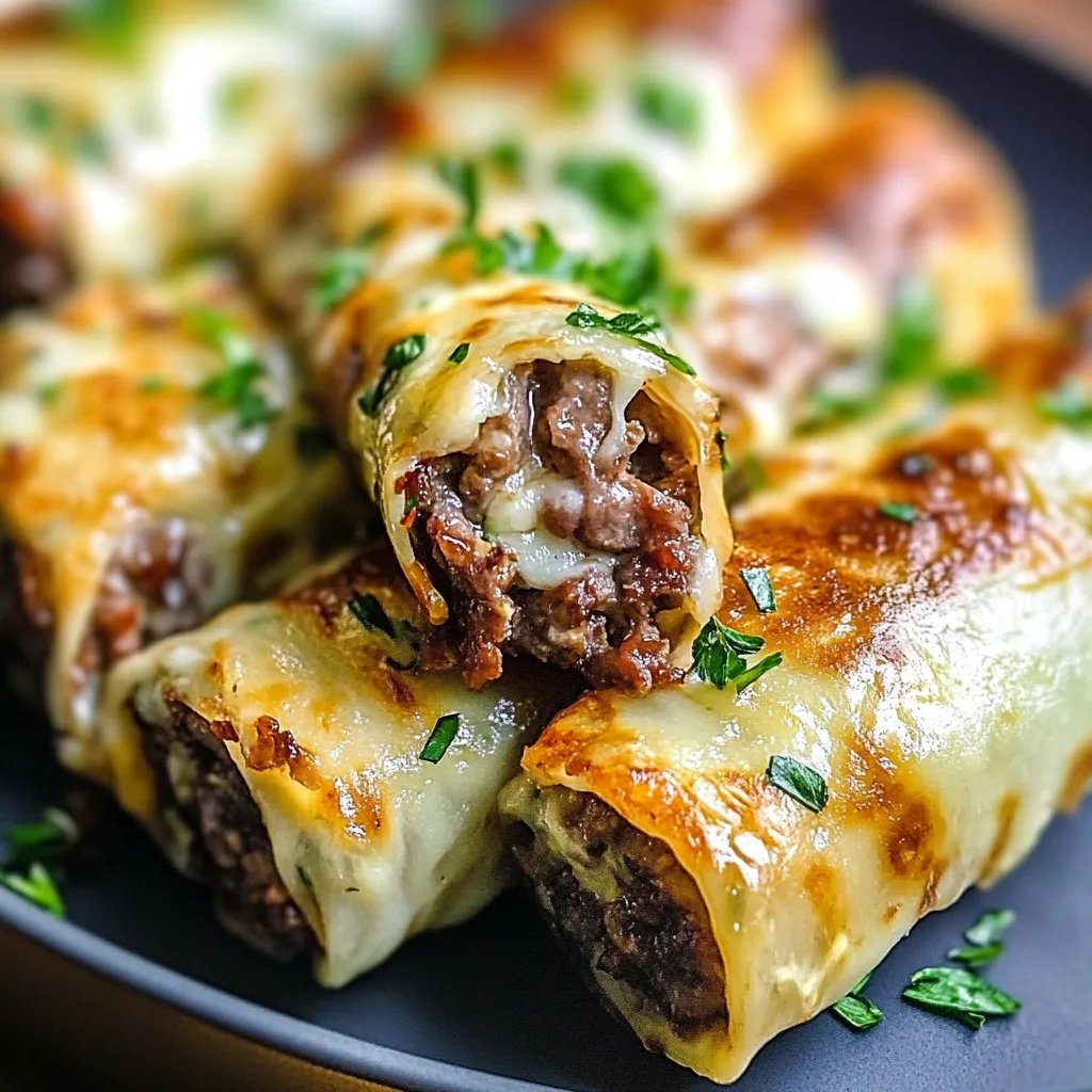 Keto Philly Cheesesteak Rolls