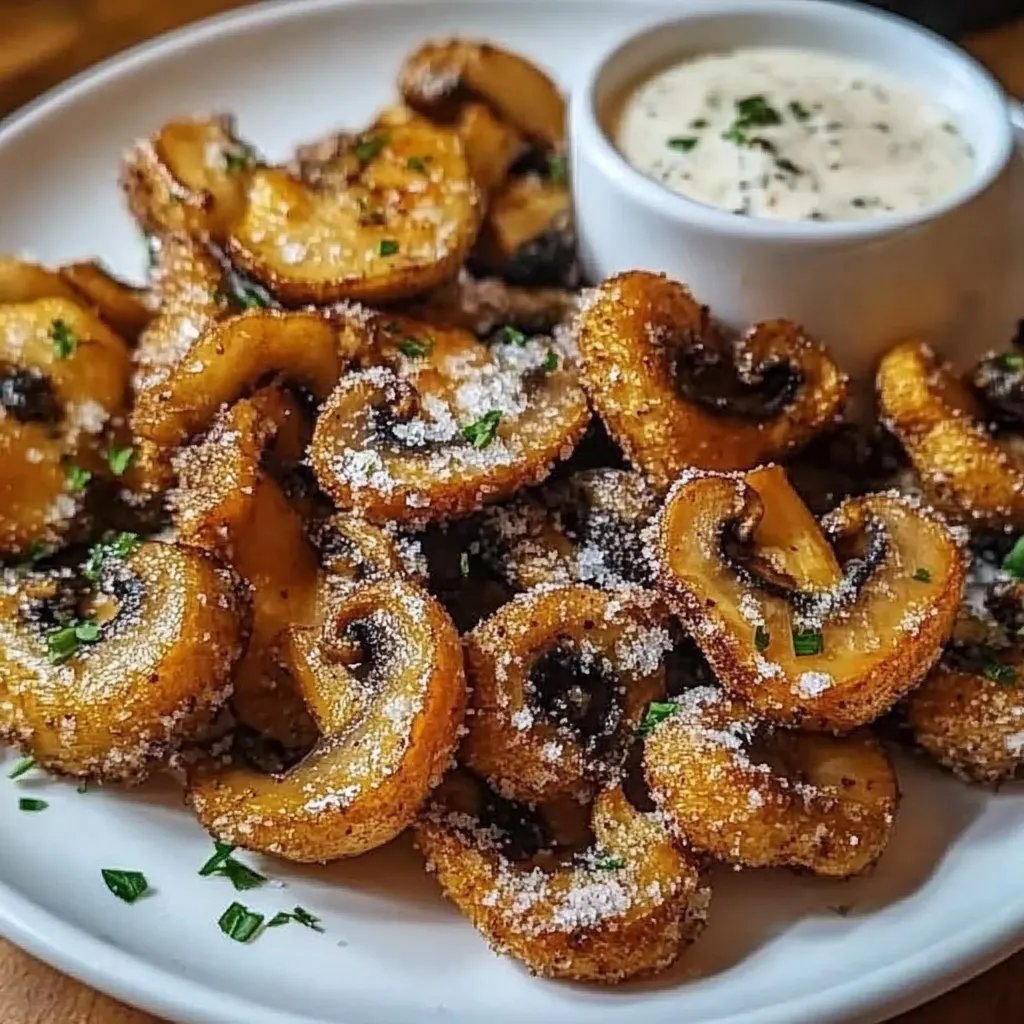 Air Fryer Ranch Mushrooms