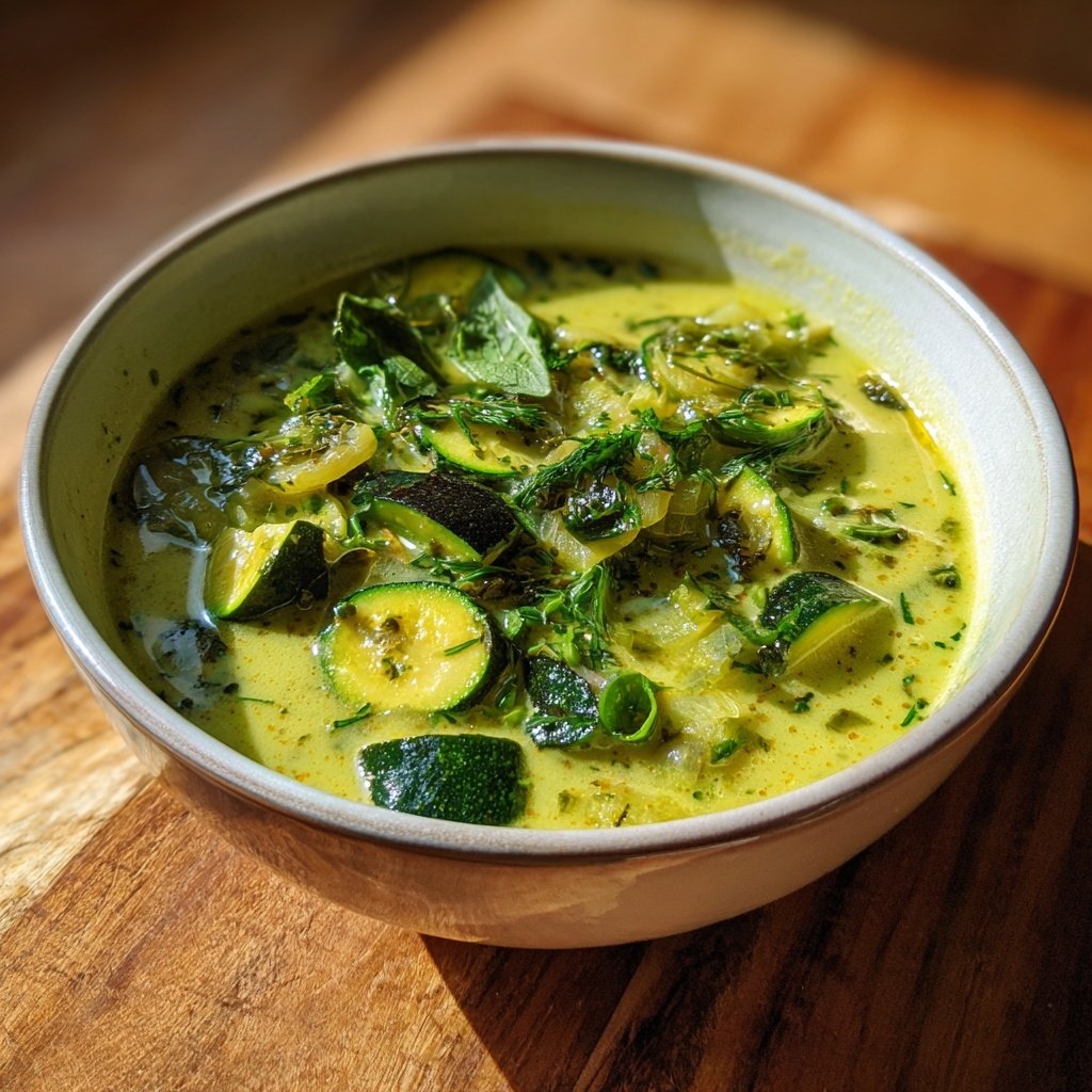 Spring Zucchini And Herb Soup