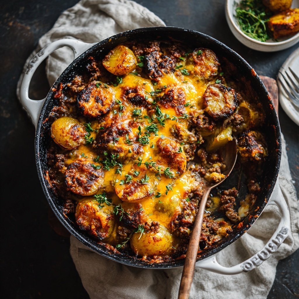 One Pot Ground Beef And Potatoes