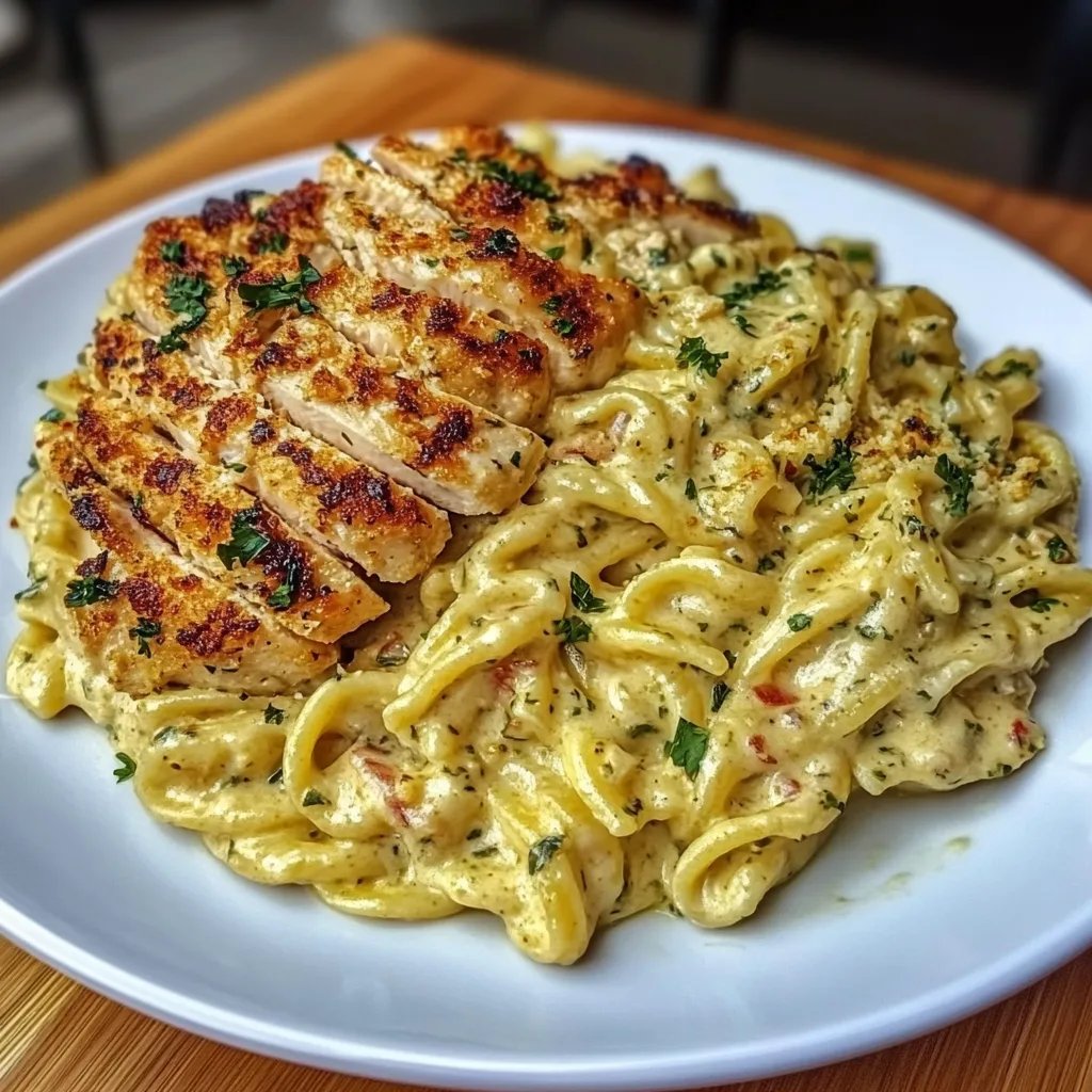 Creamy Garlic Parmesan Chicken Pasta