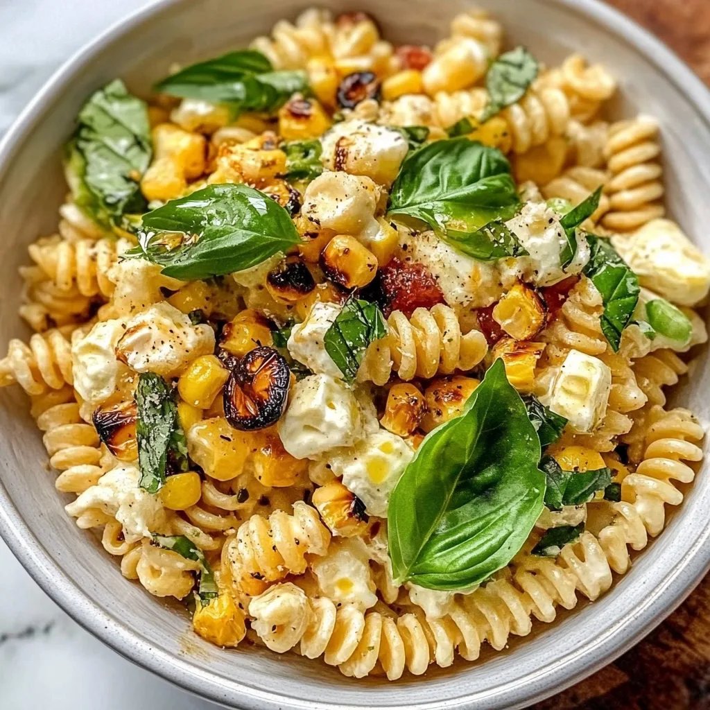 Healthy Street Corn Pasta Salad