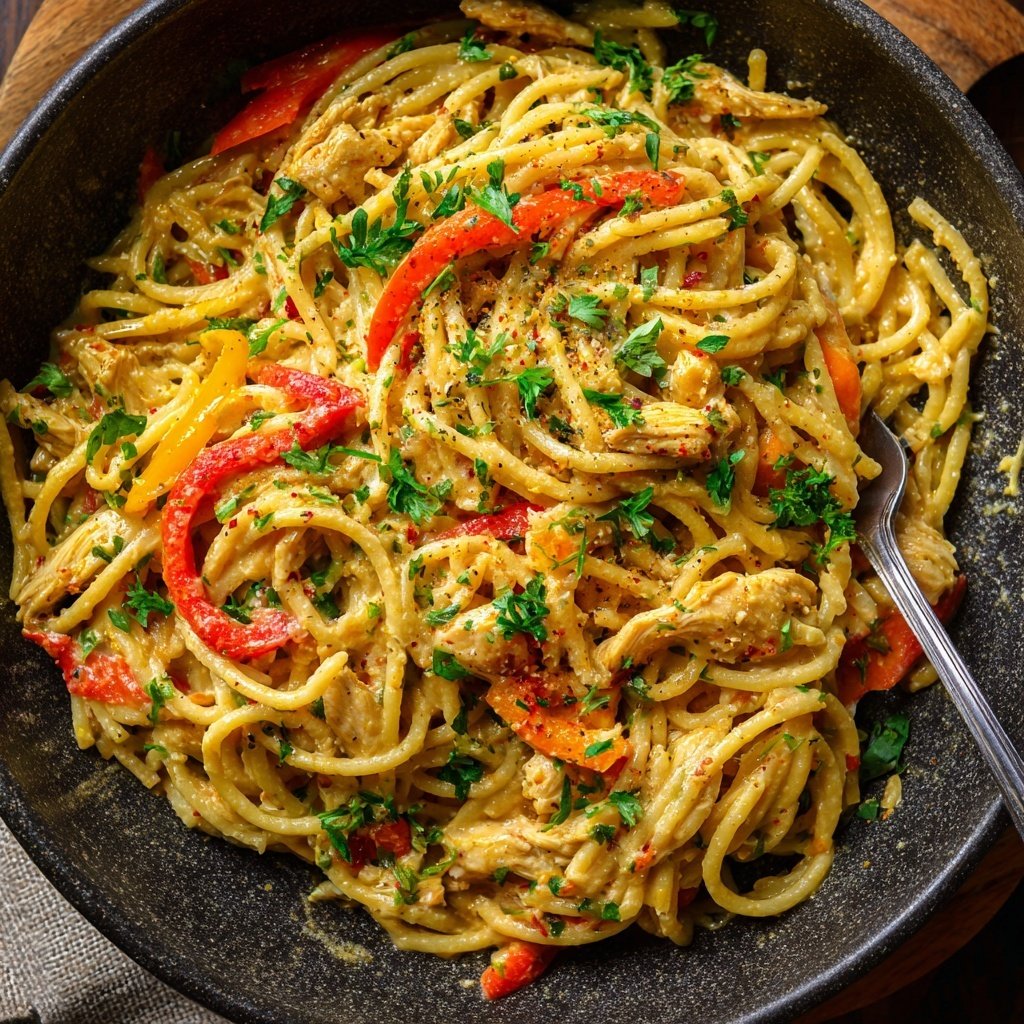 Bold & Creamy Cajun Chicken Spaghetti – Weeknight Comfort with a Kick