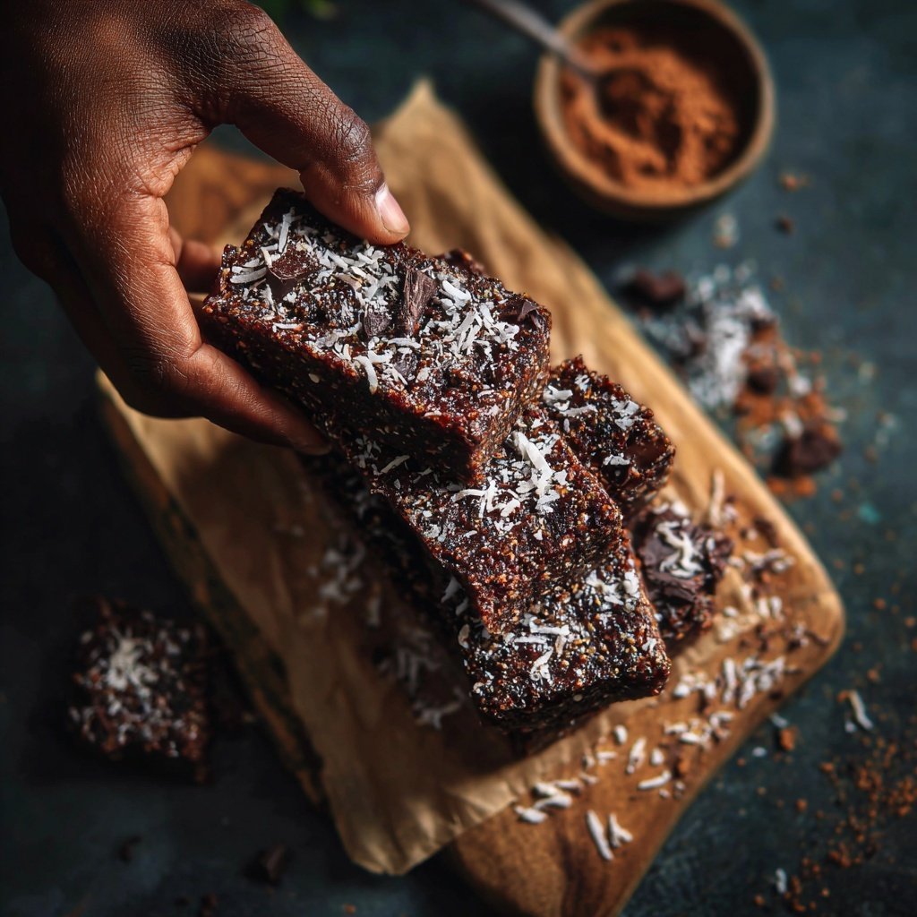 Chocolate Coconut Energy Bars