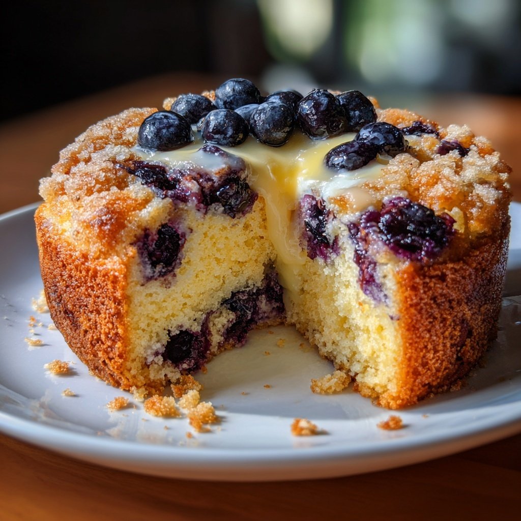 Lemon Blueberry Yogurt Tea Cake
