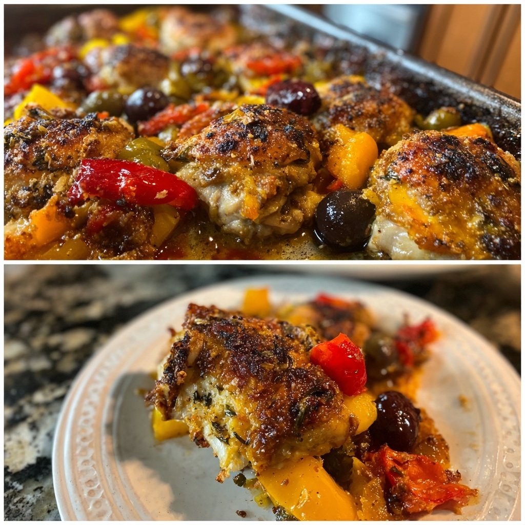 Mediterranean Chicken Sheet Pan