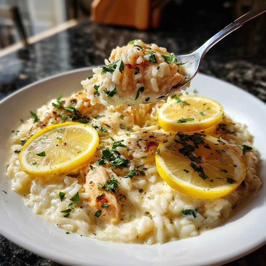 Creamy Lemon Chicken And Rice