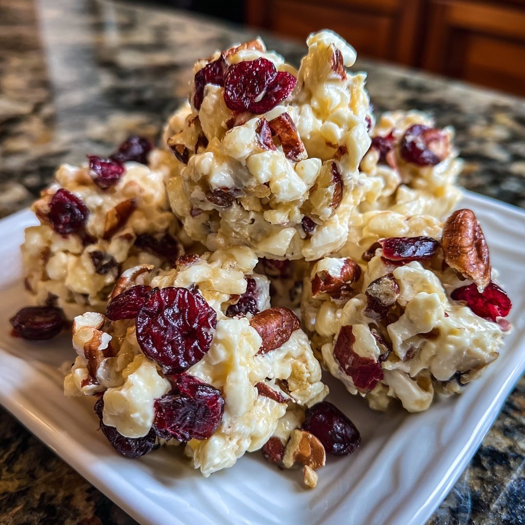 White Chocolate Cranberry Pecan Clusters: Sweet & Nutty Holiday Candies