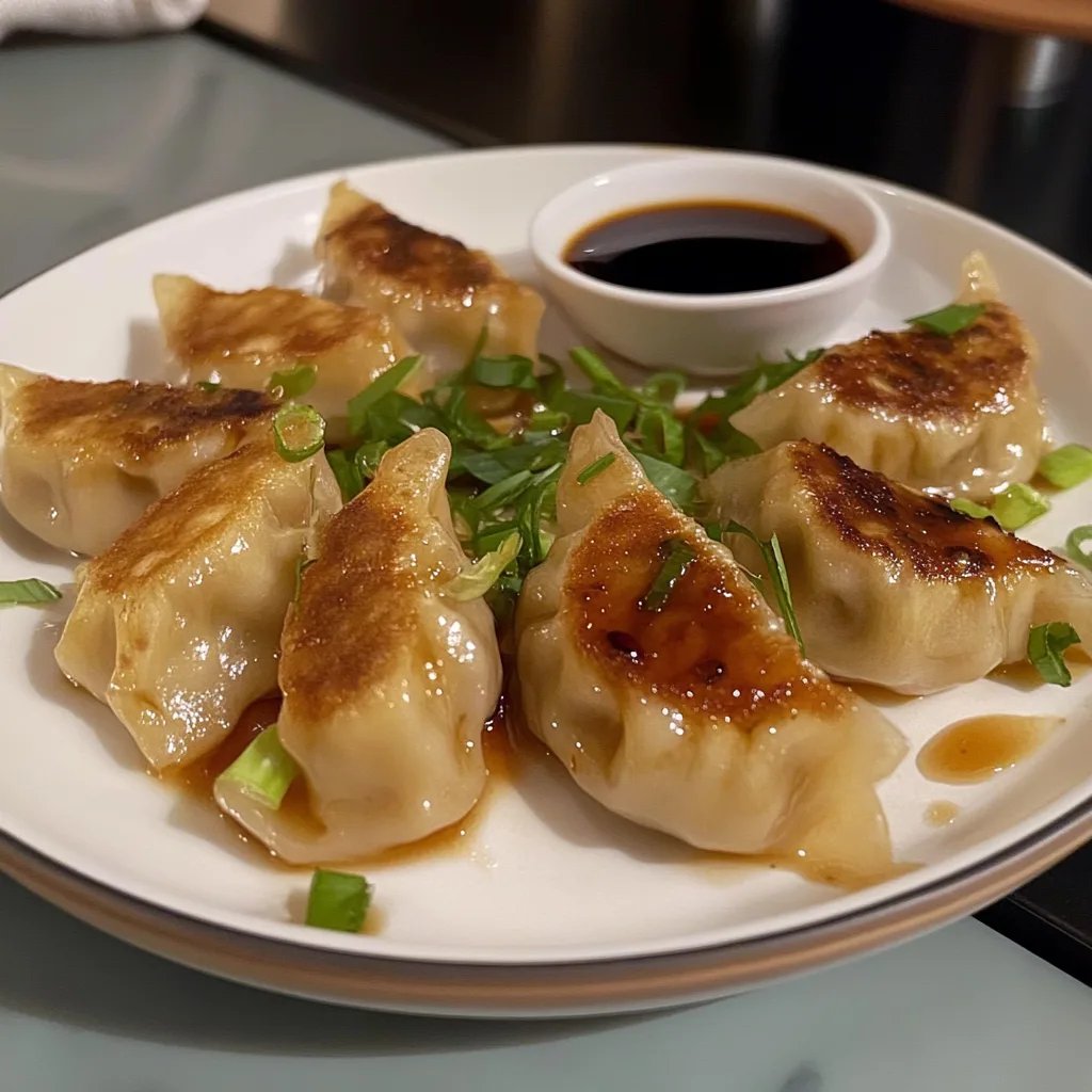 Pan-Fried Chicken Dumplings