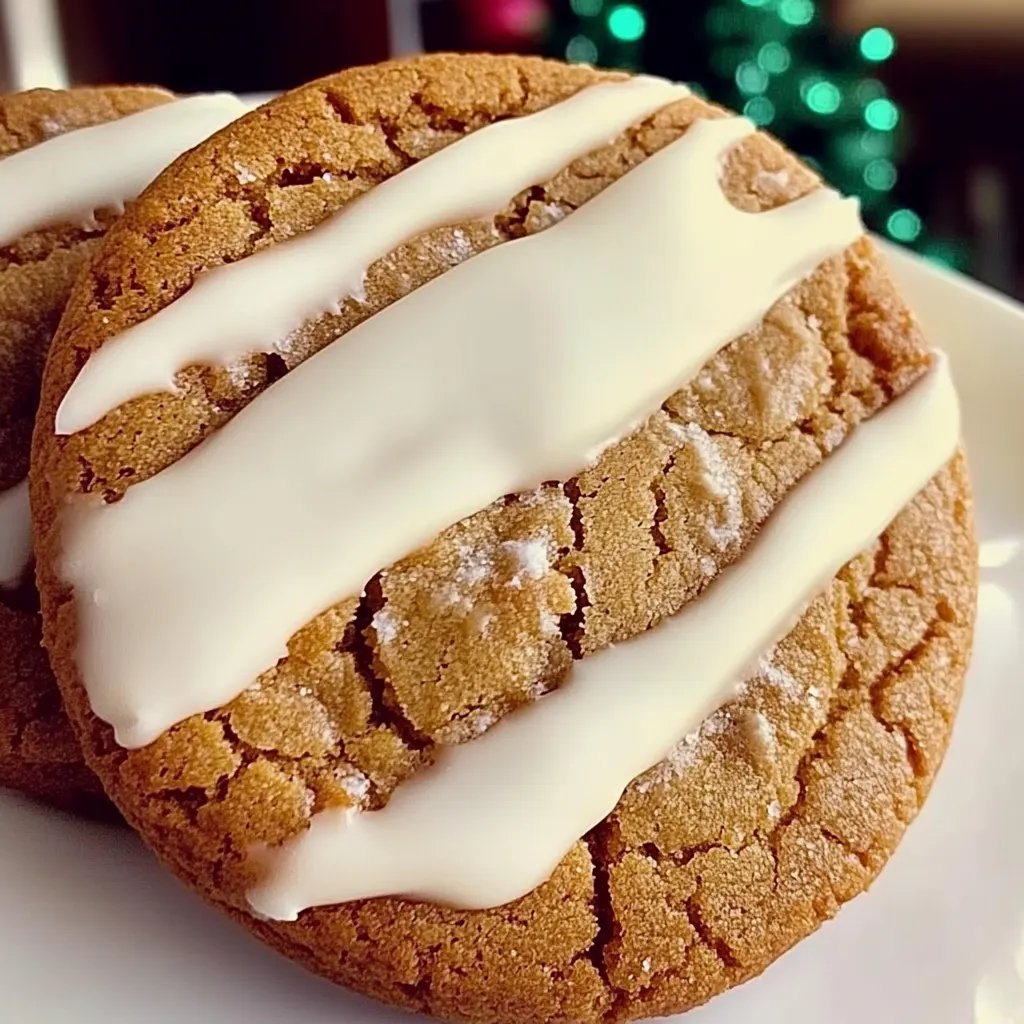 White Chocolate Dipped Chewy Maple Cookies